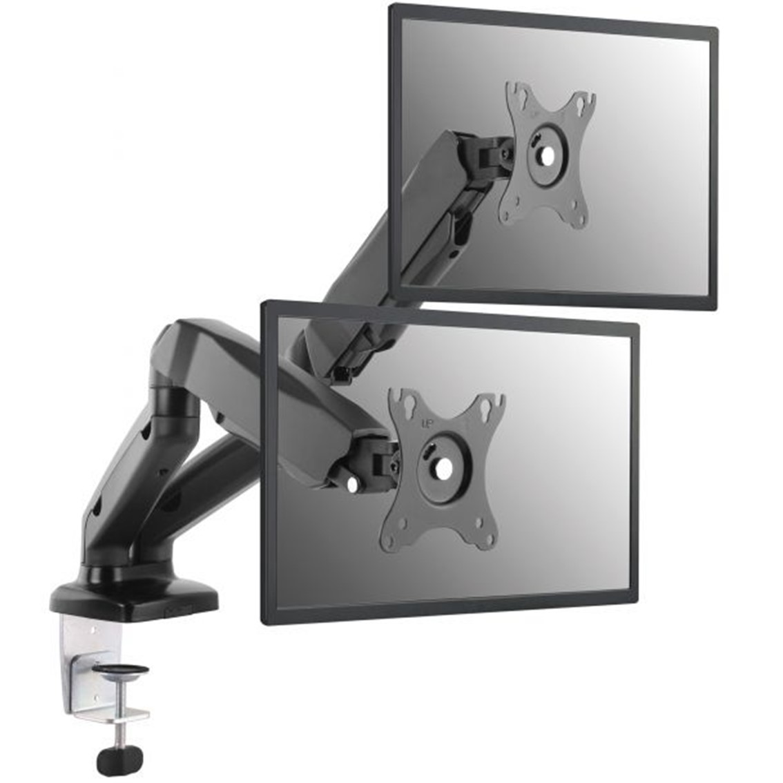 SOPORTE PANTALLA EQUIP PARA MESA 13"-27" 2 BRAZO INCLINABLES PARA 2 MONITOR MUELLE DE GAS VESA HASTA 6.5KG