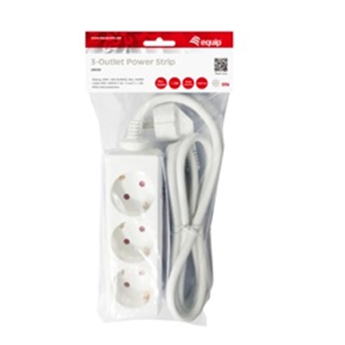 REGLETA EQUIP CON 3 TOMAS CABLE DE RED DE 1.5 METROS