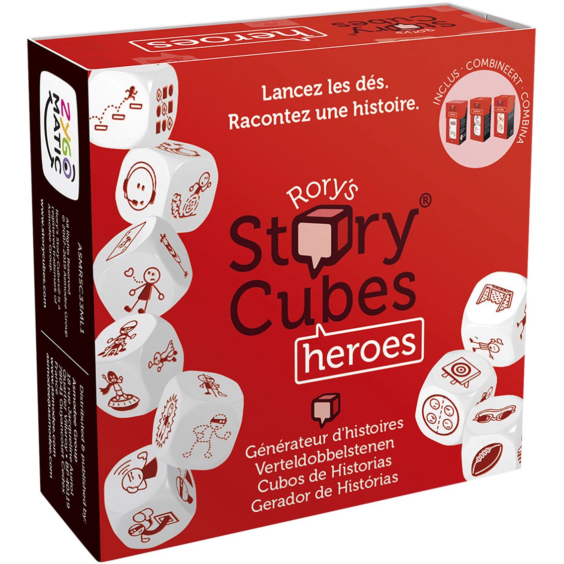 JUEGO DE MESA ASMODEE STORY CUBES HEROES PEGI 8