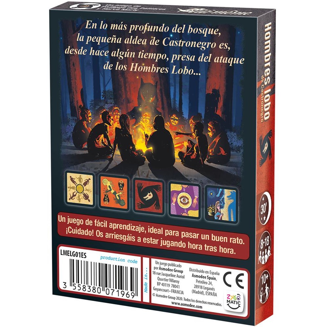 JUEGO DE MESA LOS HOMBRES LOBO DE CASTRONEGRO PEGI 10