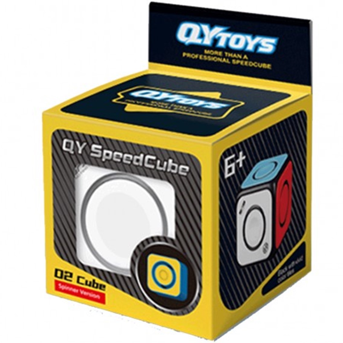 CUBO DE RUBIK QIYI 02 SPINNER CUBE NEGRO