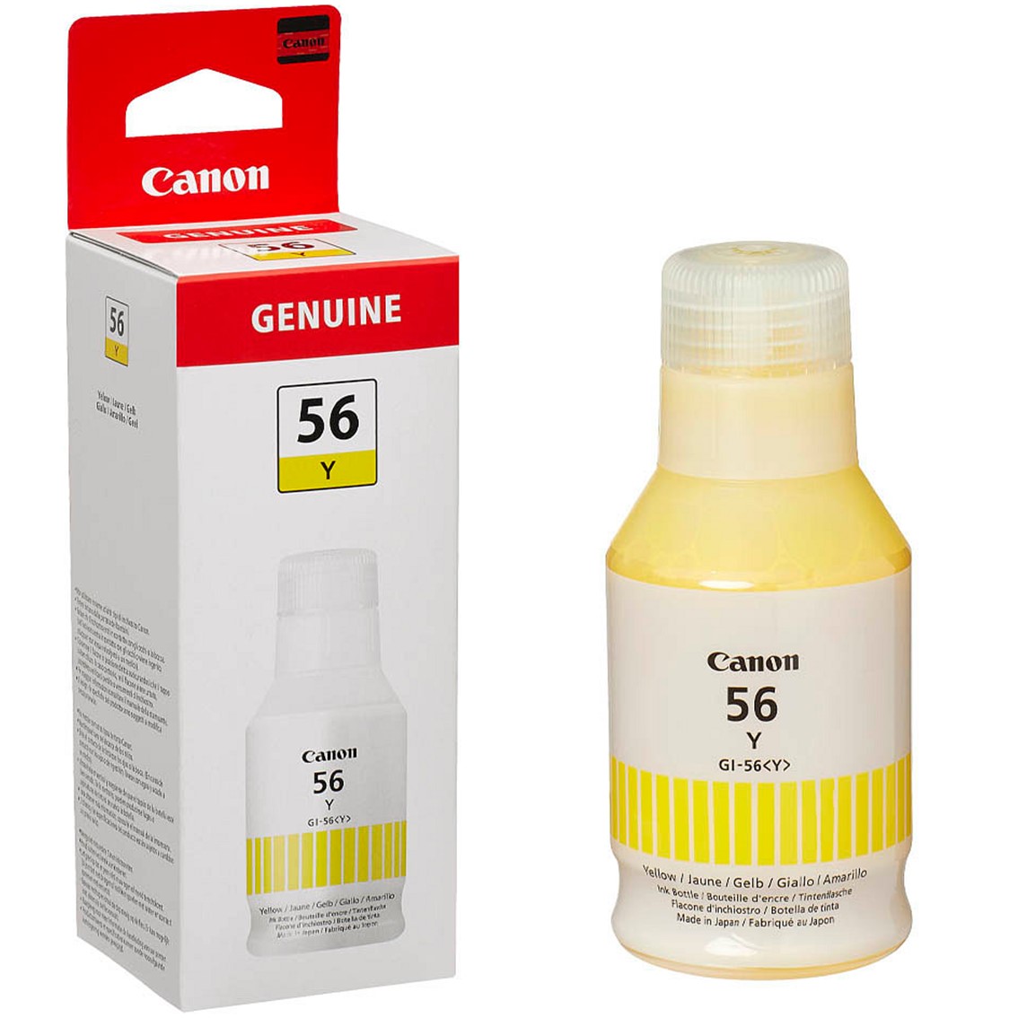 BOTELLA TINTA CANON GI-56Y AMARILLO 135ML 14881 PAGINAS