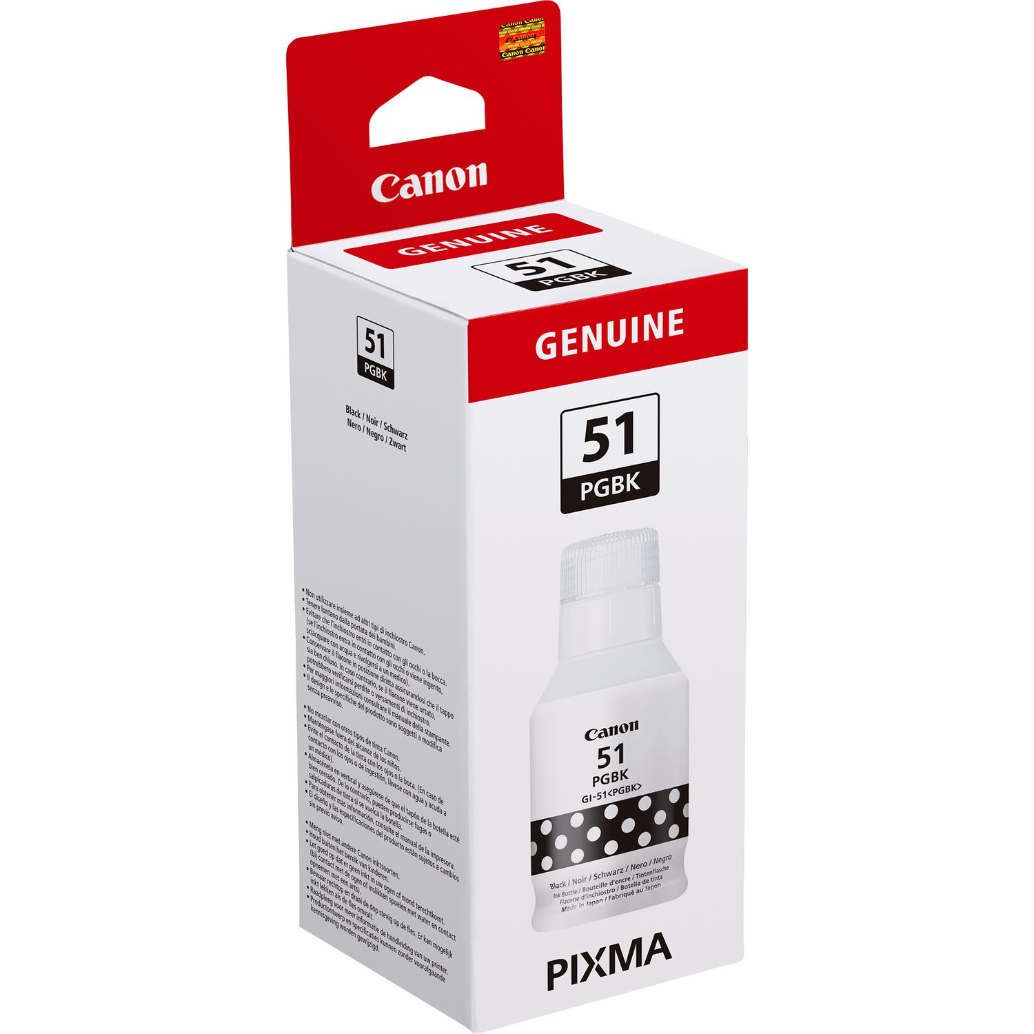 CARTUCHO TINTA CANON NEGRO GI-51PGBK 135ML PIXMA 6000 PAGINAS