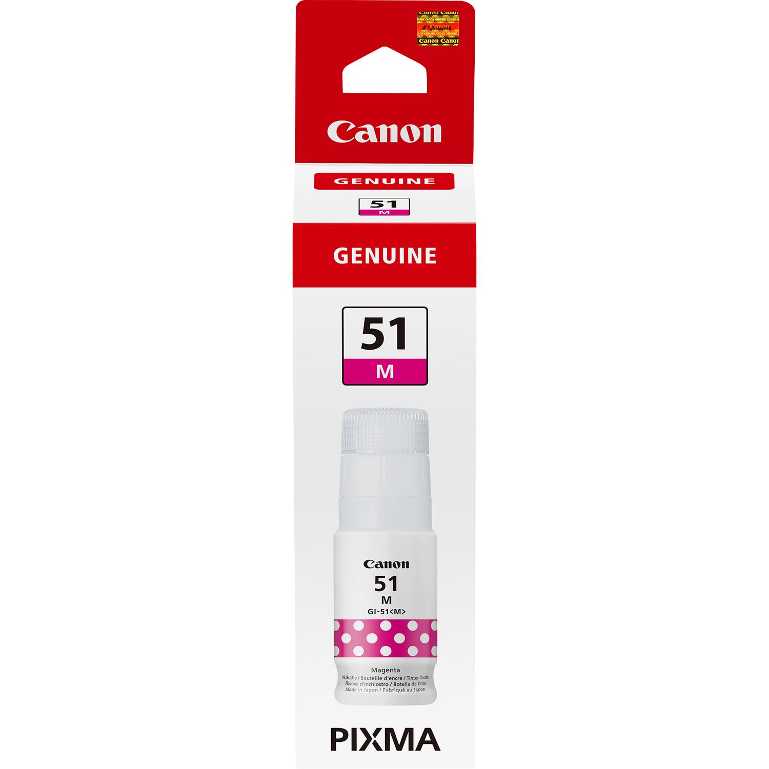 CARTUCHO TINTA CANON MAGENTA GI-51M 70ML 7700 PAGINAS