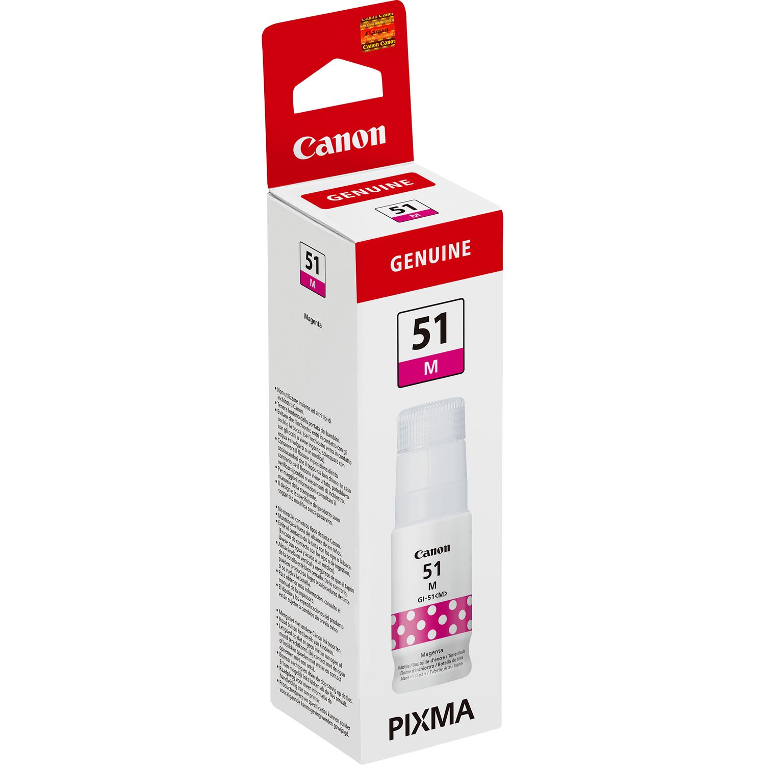 CARTUCHO TINTA CANON MAGENTA GI-51M 70ML 7700 PAGINAS