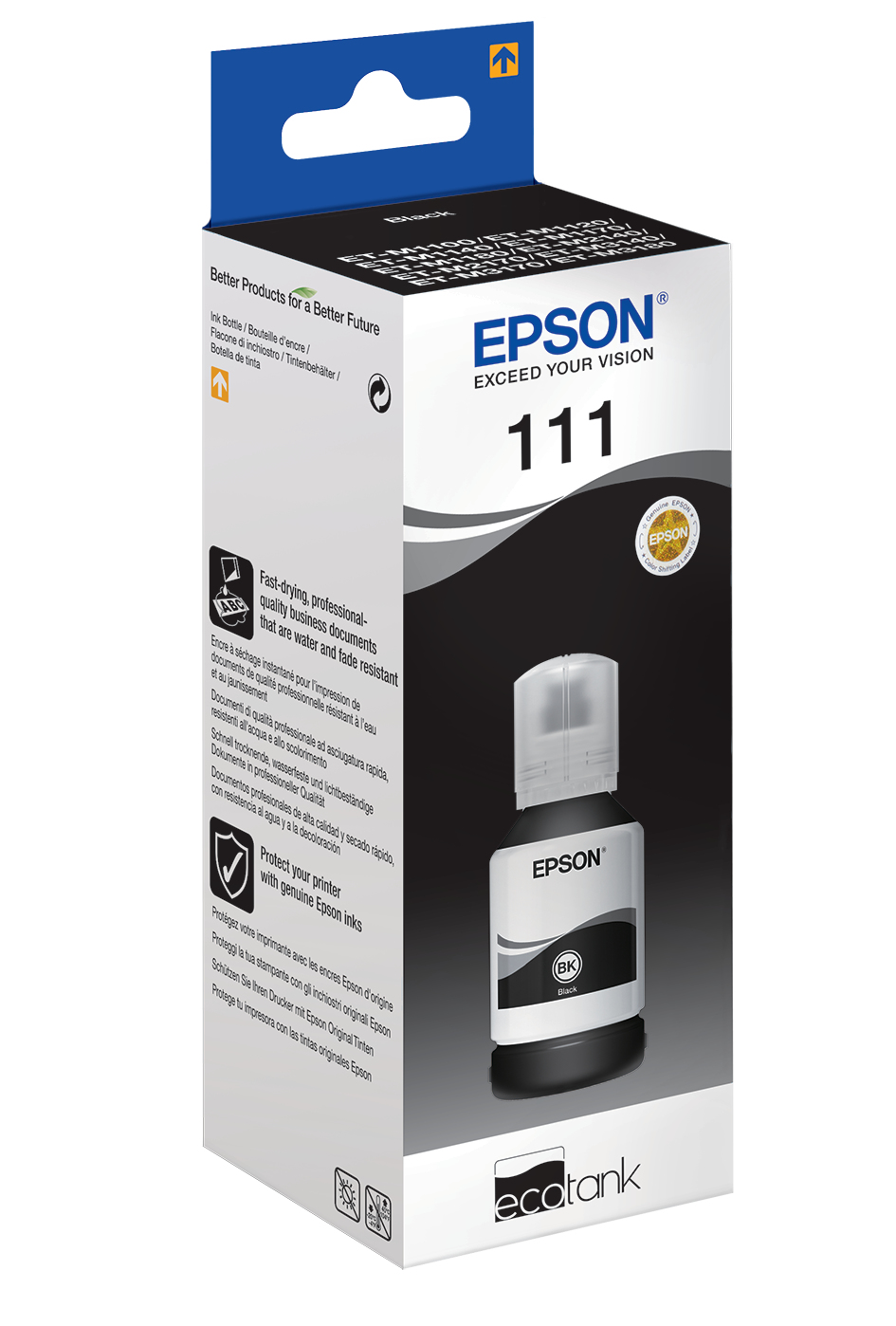 CARTUCHO ECOTANK EPSON ET-MX1XX XL BOTELLA NEGRO