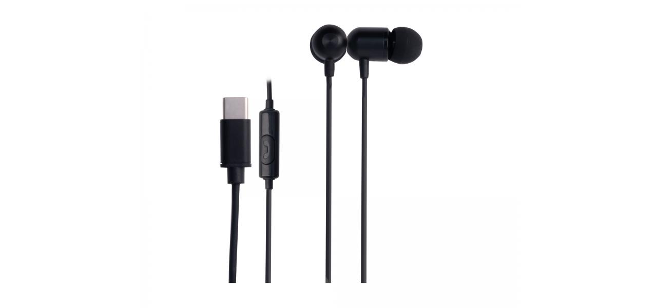 AURICULARES INTRAUDITIVOS FONESTAR X3-NC / MICROFONO / USB TIPO C / NEGRO