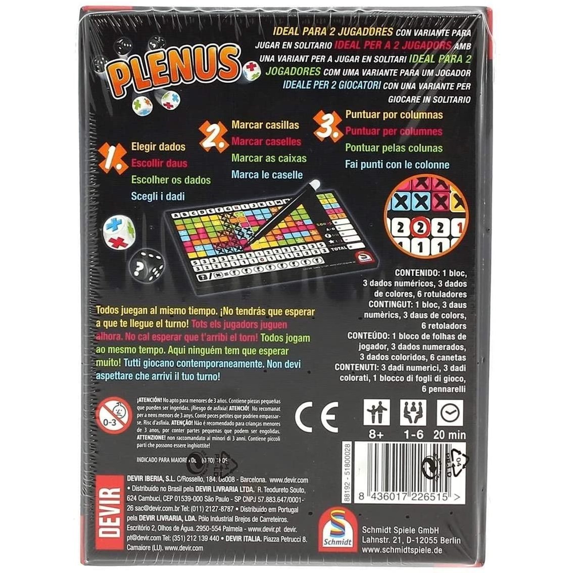JUEGO DE MESA DEVIR PLENUS PEGI 8