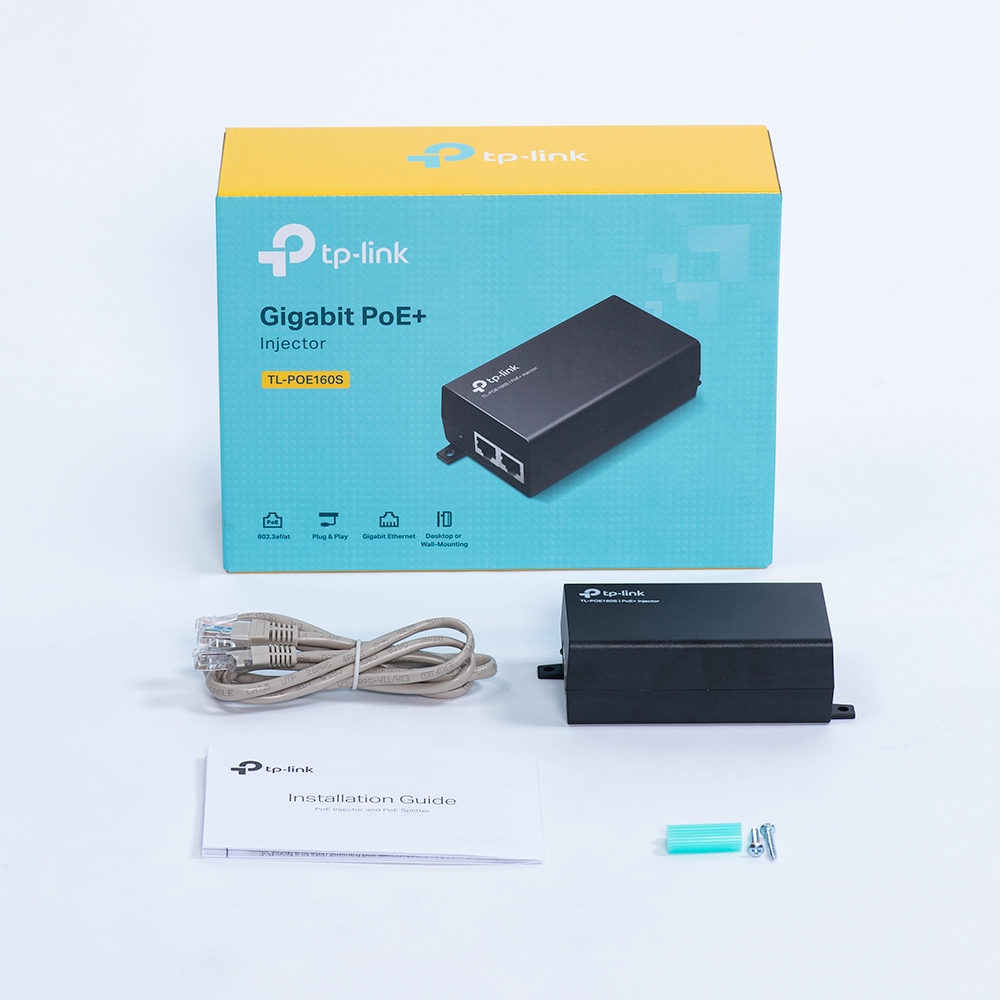 INYECTOR POE+ TP-LINK TL-POE160S HASTA 30W