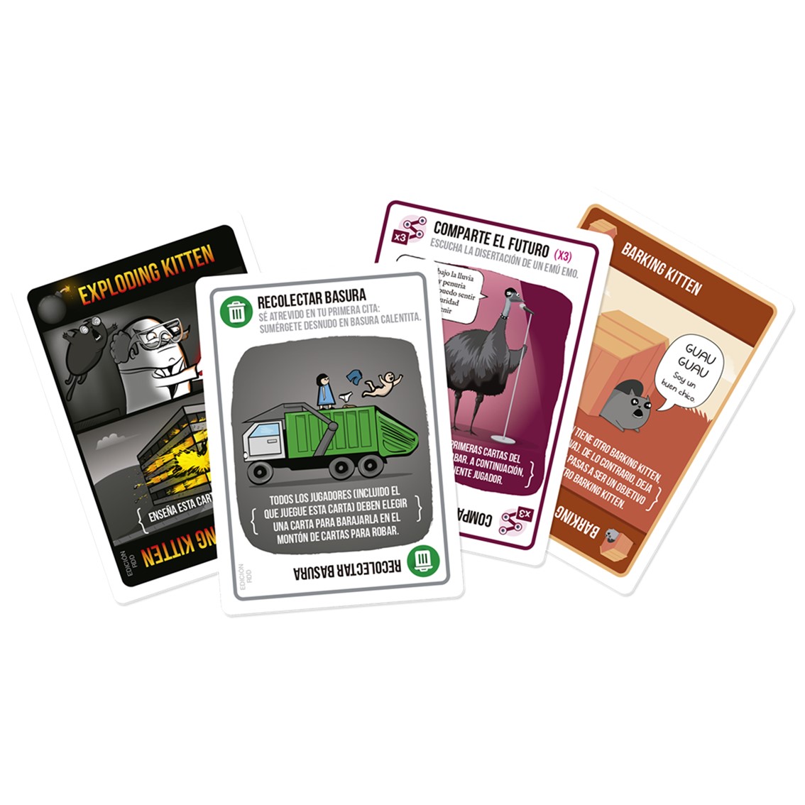 JUEGO DE MESA EXPLODING KITTENS RECETAS DEL DESASTRE PEGI 7