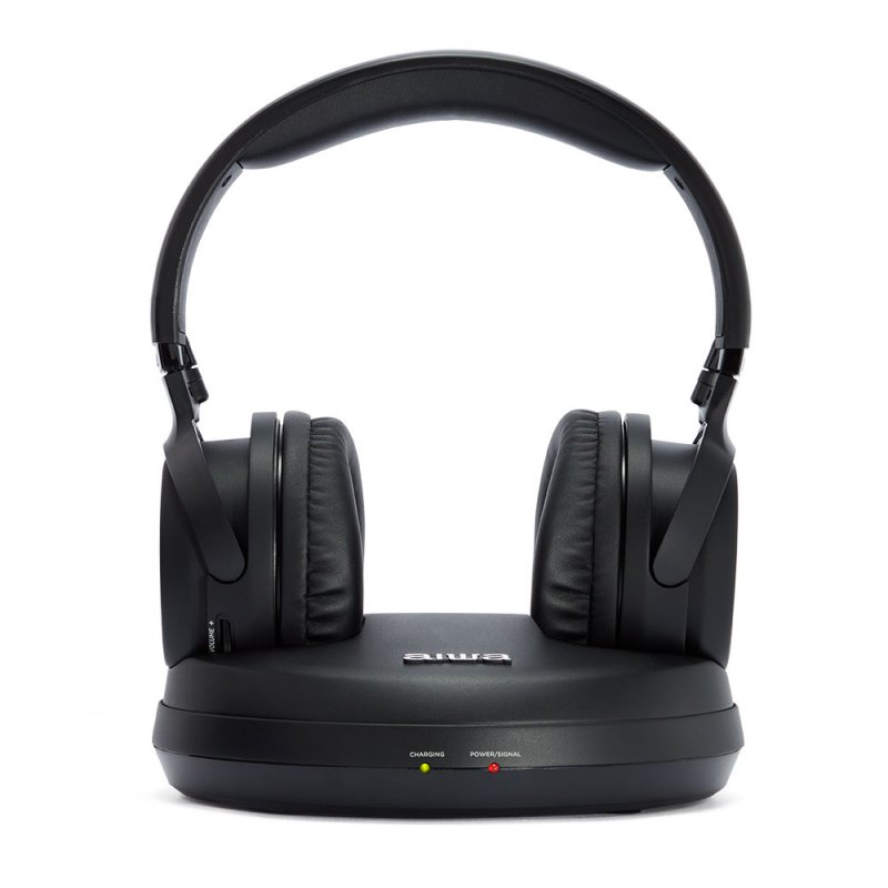 AURICULARES INALAMBRICOS AIWA WHF-930D NEGRO + BASE DE CARGA