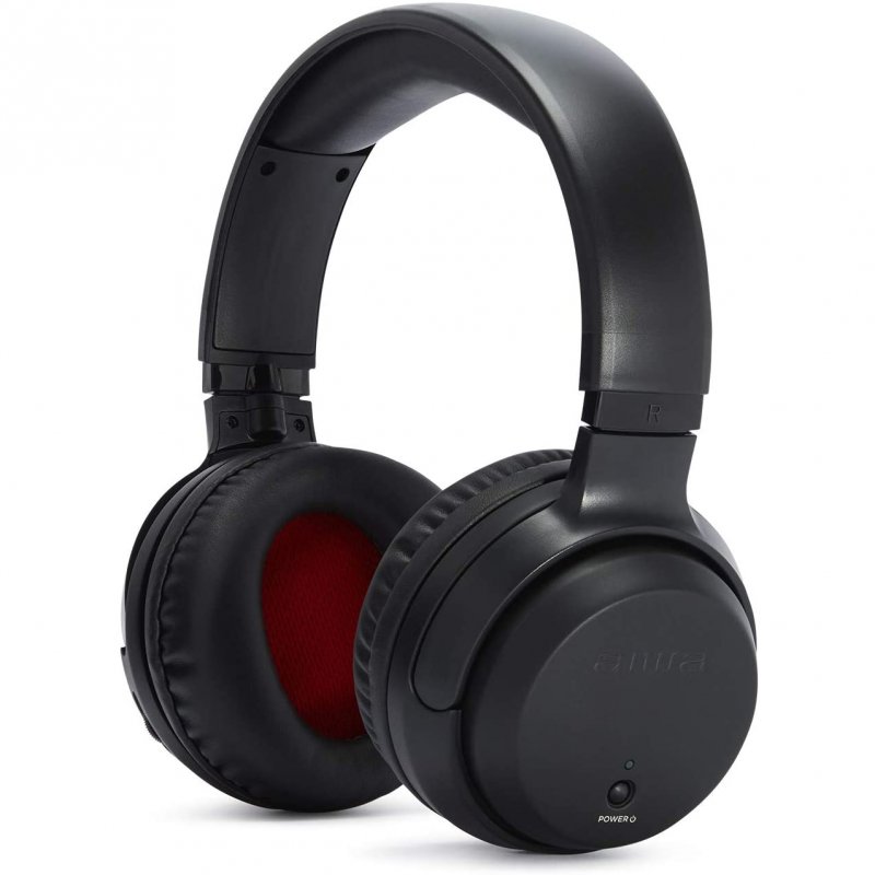 AURICULARES INALAMBRICOS AIWA WHF-880 NEGRO + BASE DE CARGA