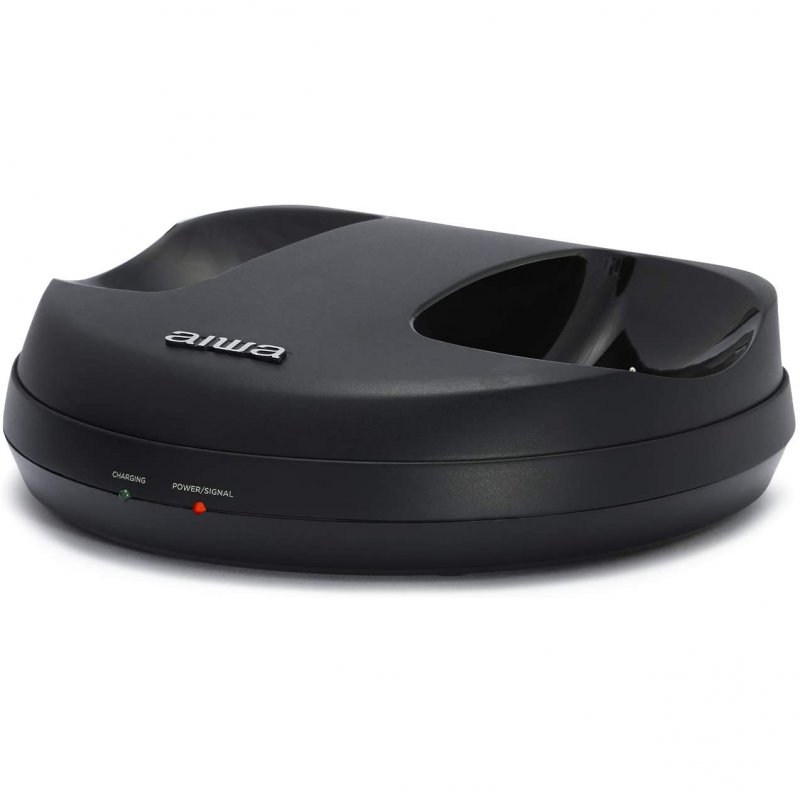 AURICULARES INALAMBRICOS AIWA WHF-880 NEGRO + BASE DE CARGA