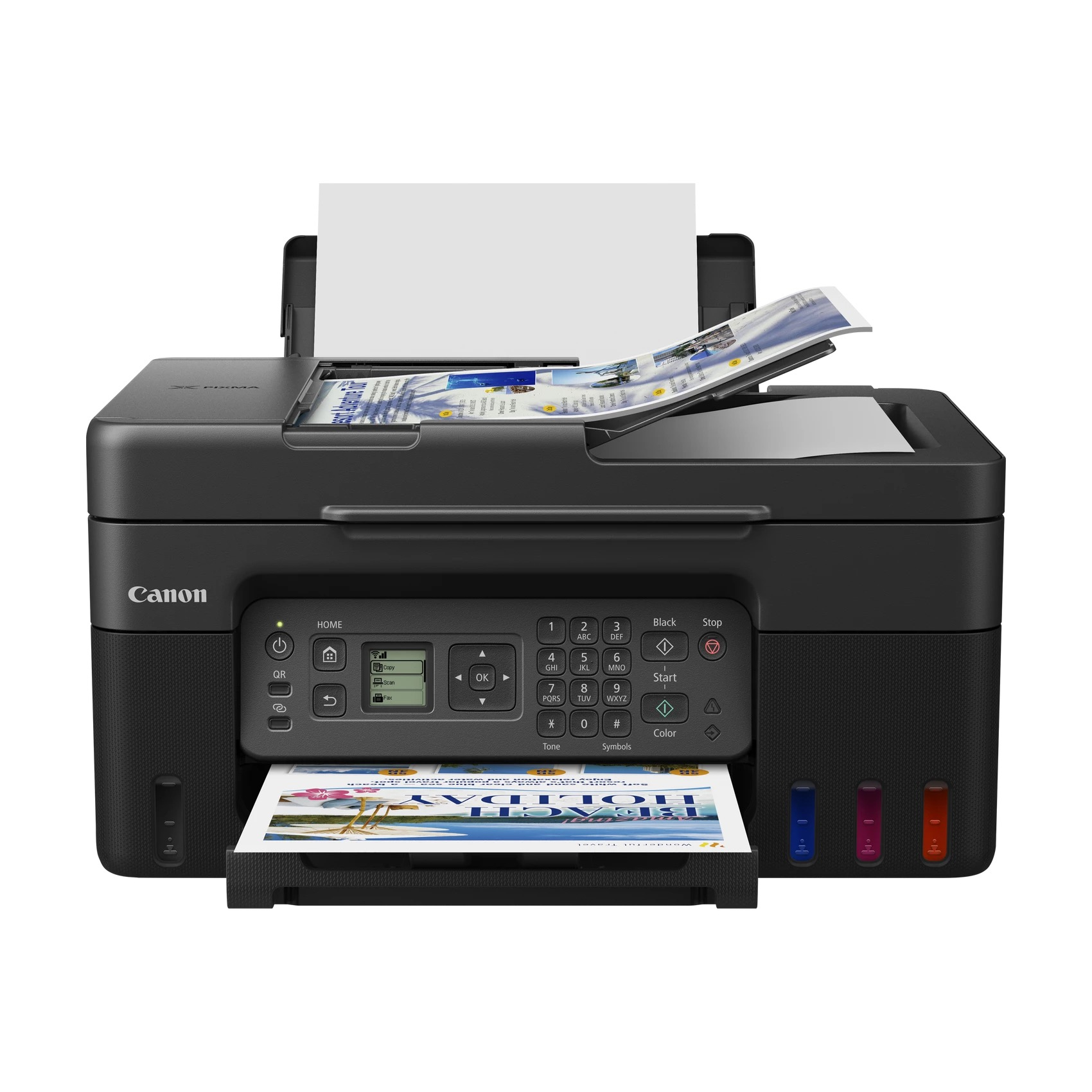 MULTIFUNCION CANON PIXMA G4570 MEGATANK INYECCION COLOR FAX/ A4/ 11iPM/ 4800PPP/ USB/ WIFI/ ADF