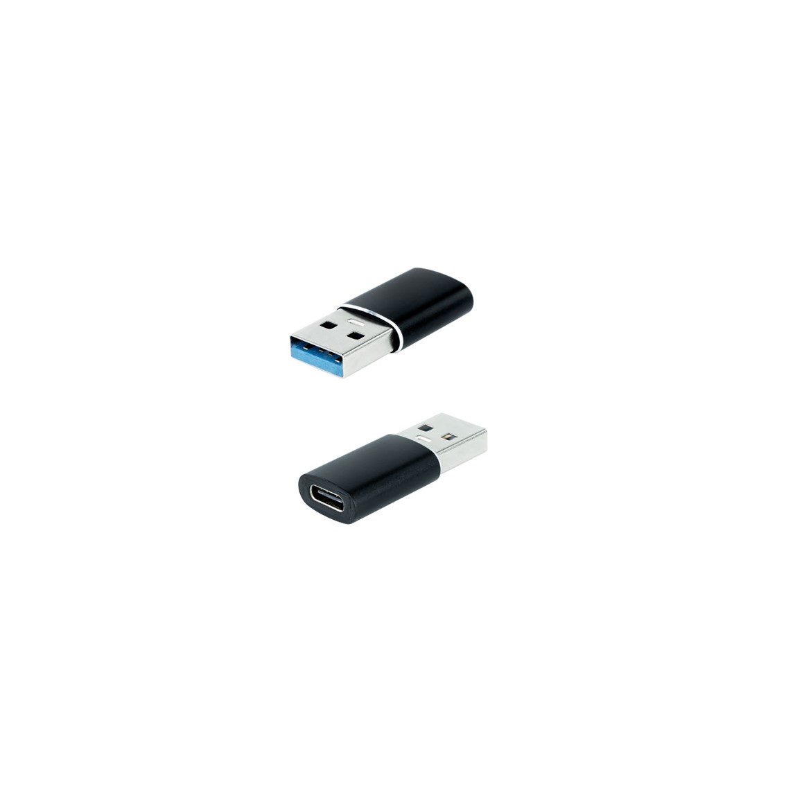 ADAPTADOR USB C A USB A NANOCABLE NEGRO / HEMBRA - MACHO GEN1
