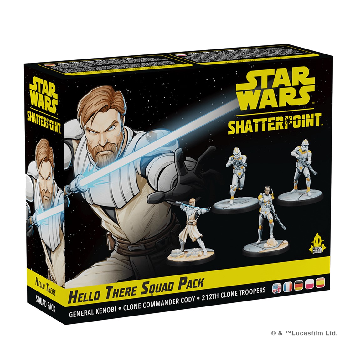 JUEGO DE MESA STAR WARS SHATTERPOINT HELLO THERE GENERAL OBI-WAN KENOBI SQUAD PACK