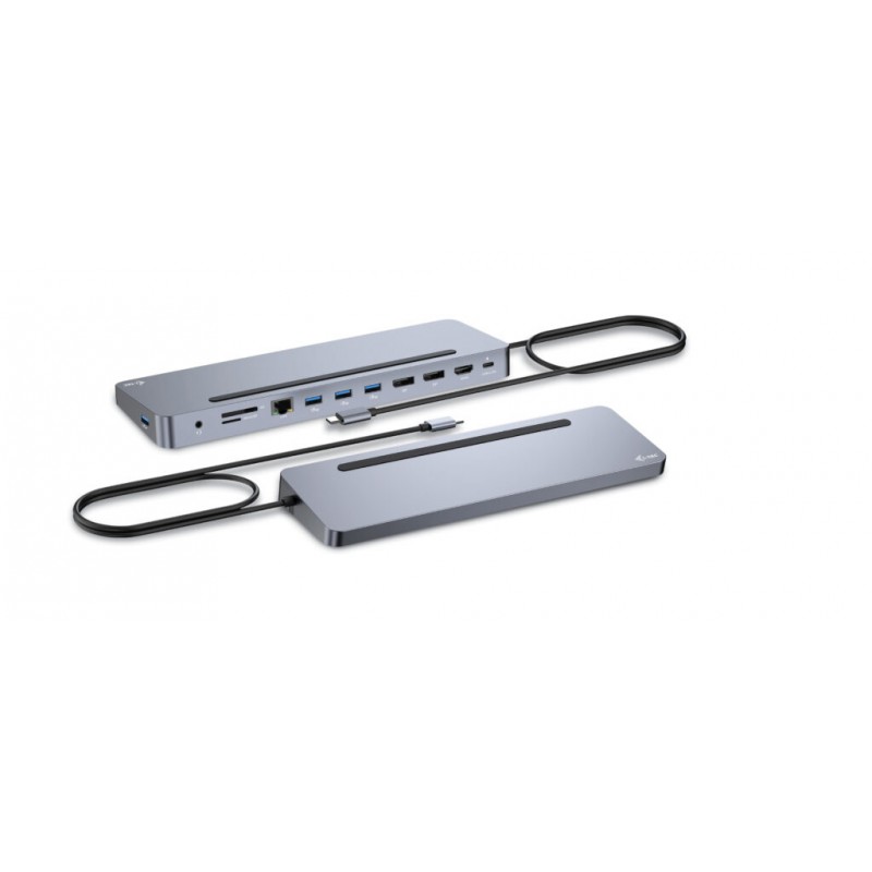 DOCK I-TEC USB-C ERGO 3X LCD METAL ERGONOMICO 4K DOCK PD 100 W