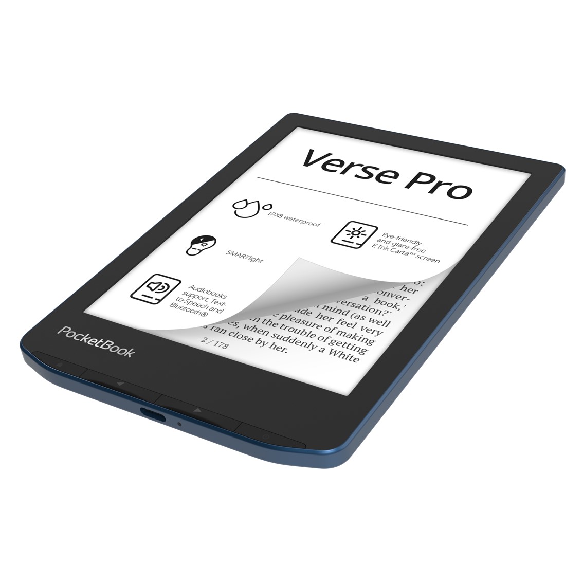 LIBRO ELECTRONICO EBOOK POCKETBOOK VERSE PRO EREADER 6" 16 GB AZUL / AZURE