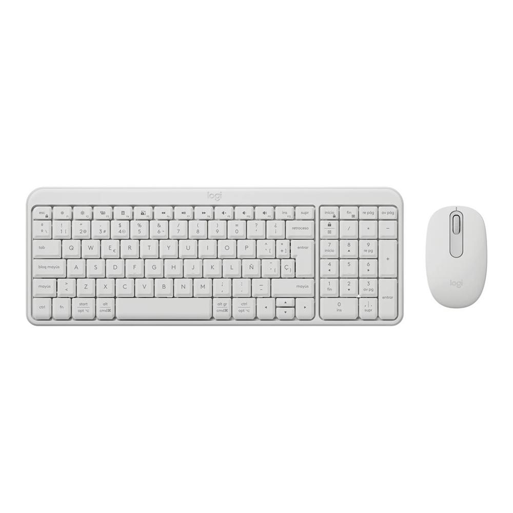 TECLADO + MOUSE LOGITECH MK250 INALAMBRICO BLANCO
