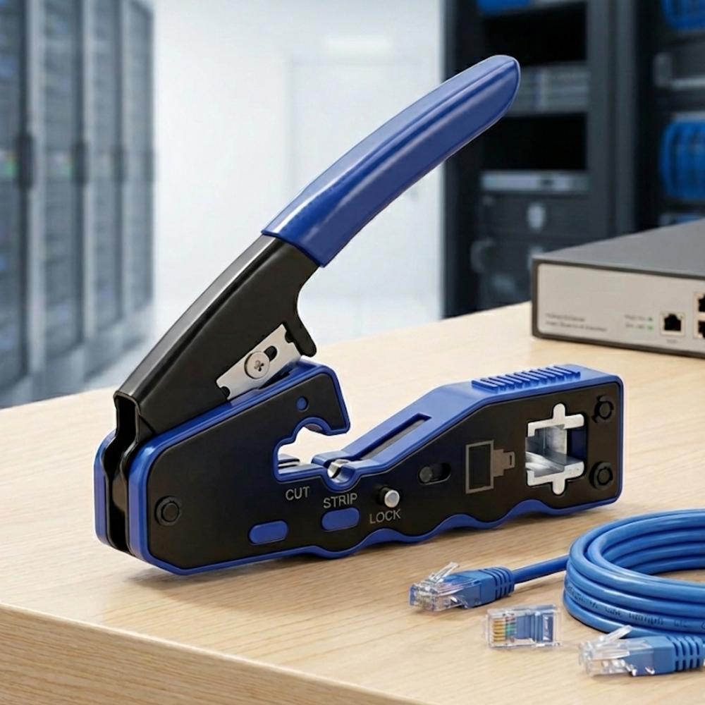 CRIMPADORA PHASAK RJ45 FASTCRIMP PROFESIONAL CON PELACABLES TD 020