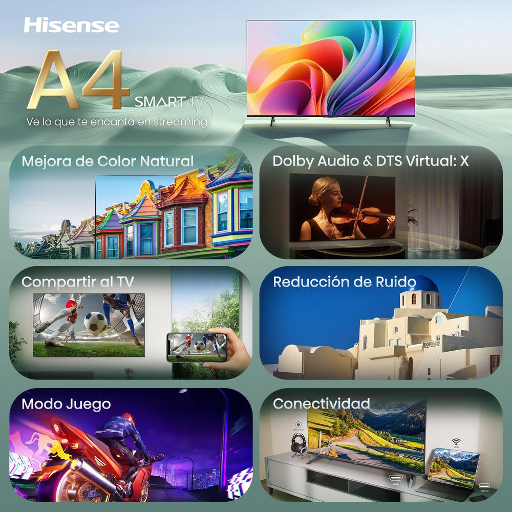 TV HISENSE 32" LED FHD / 32A4S / SMART TV