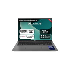 PORTATIL LG GRAM 16ZD90T-G CORE ULTRA 5 225H 16GB SSD512GB FREEDOS 16"