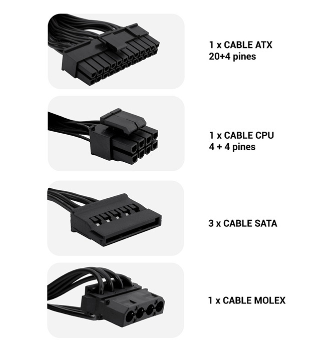 FUENTE DE ALIMENTACION COOLBOX TFX BLACK 550W 0GR-T