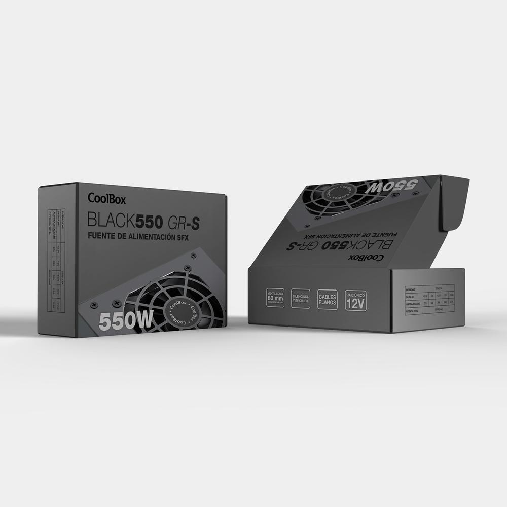 FUENTE DE ALIMENTACION COOLBOX SFX BASIC BLACK 550W 550GR-S
