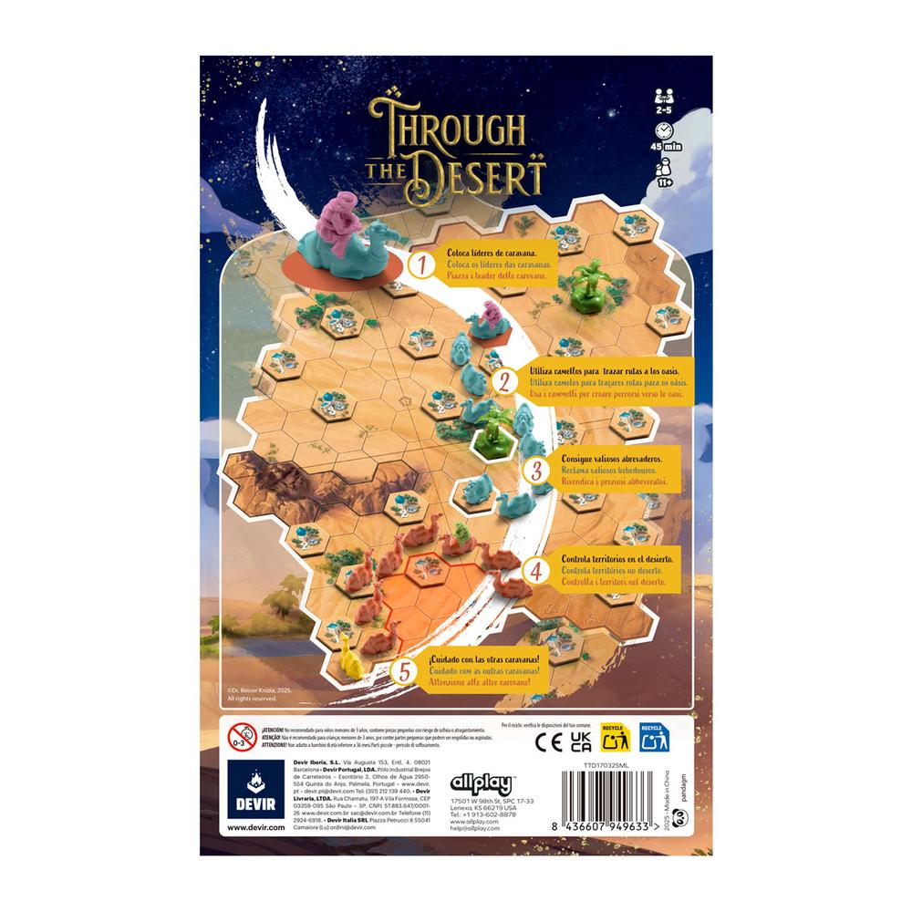 JUEGO DE MESA THROUGH THE DESERT