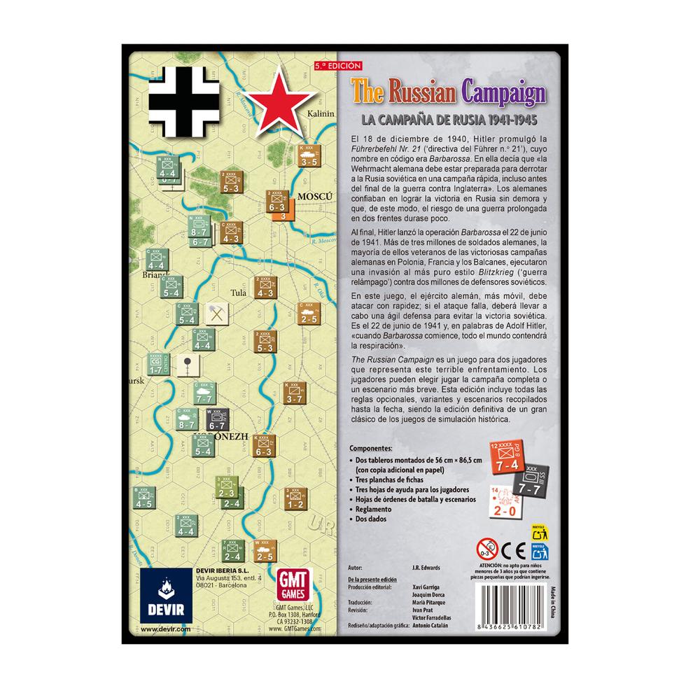 JUEGO DE MESA THE RUSSIAN COMPAIGN