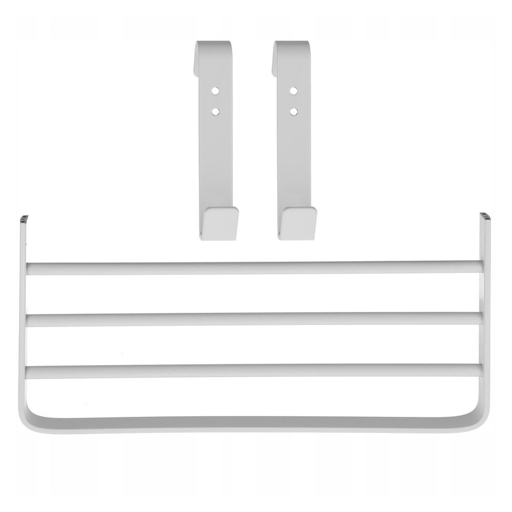 KIT TOALLERO 150 W MAS REPISA EXTRA CON GANCHOS BLANCO