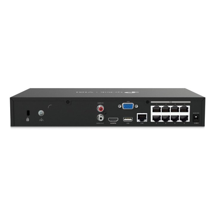 VIDEOGRABADOR SEGURIDAD TP-LINK VIGI NVR1008H-OP 8 Canales 16mp 8xrj45 Poe+ 53w Hdmi 4k H.265+ Sata 2xusb