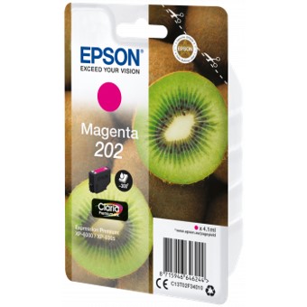 CARTUCHO TINTA EPSON C13T02F34010 SINGLEPACK MAGENTA 202 CLARIA PREMIUM INK XP-6000 / XP-6005 / KIWI