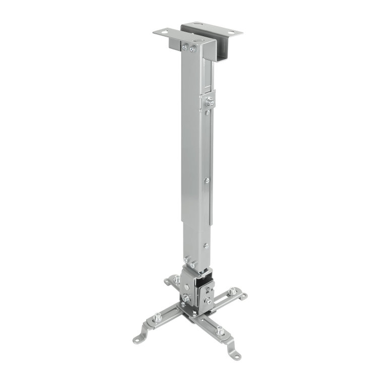 SOPORTE TECHO PROYECTOR TOOQ PJ2012T-SPLATA 130/430 - 650MM CARGA MAXIMA 20 KG