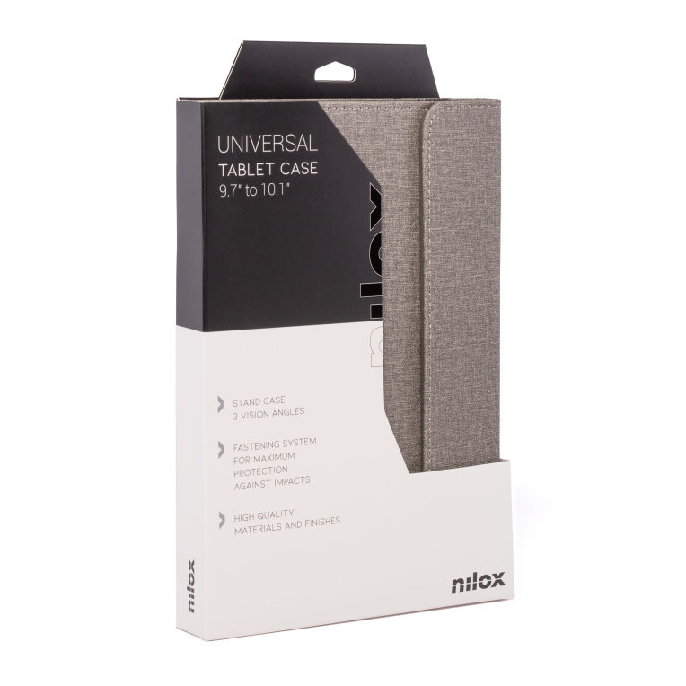 FUNDA UNIVERSAL NILOX PARA TABLET 10.5" GRIS