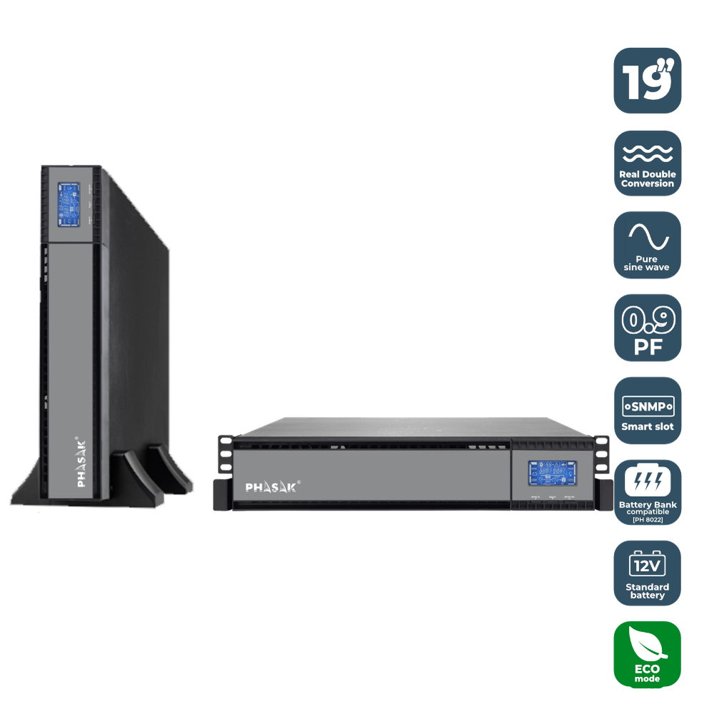 SAI UPS PHASAK 1500VA RACK ONLINE PH 9315 1.5KVA