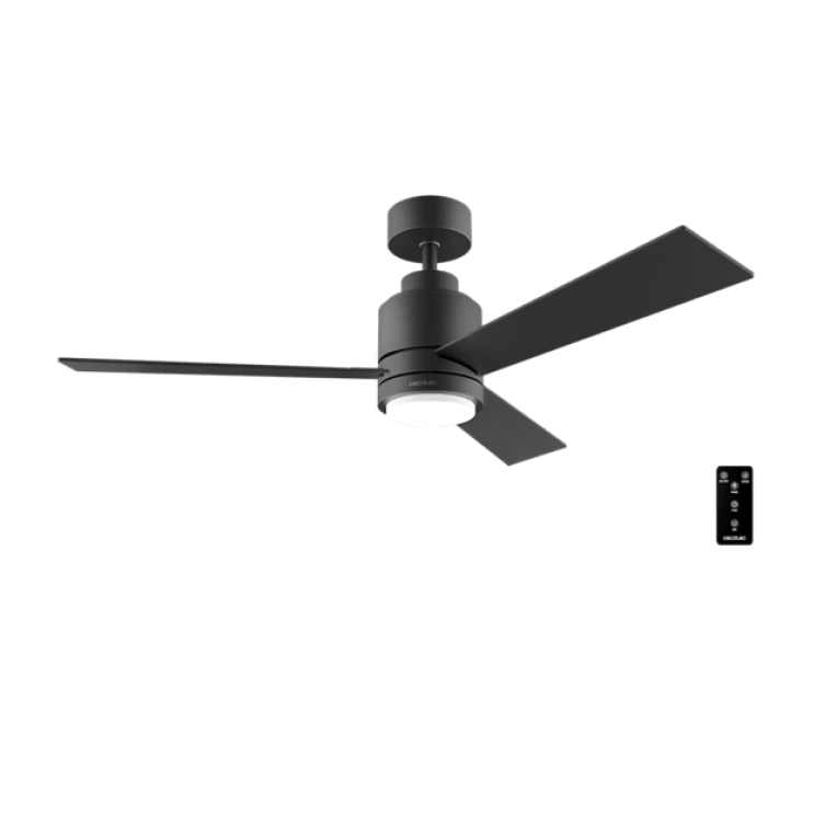 VENTILADOR TECHO CECOTEC ENERGYSILENCE AERO 4850 MOTOR DC NEGRO CON MANDO