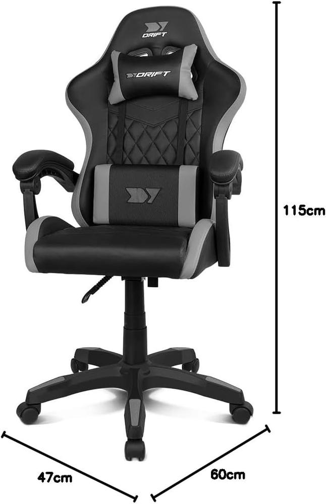 SILLA GAMING DRIFT DR35 NEGRA/GRIS