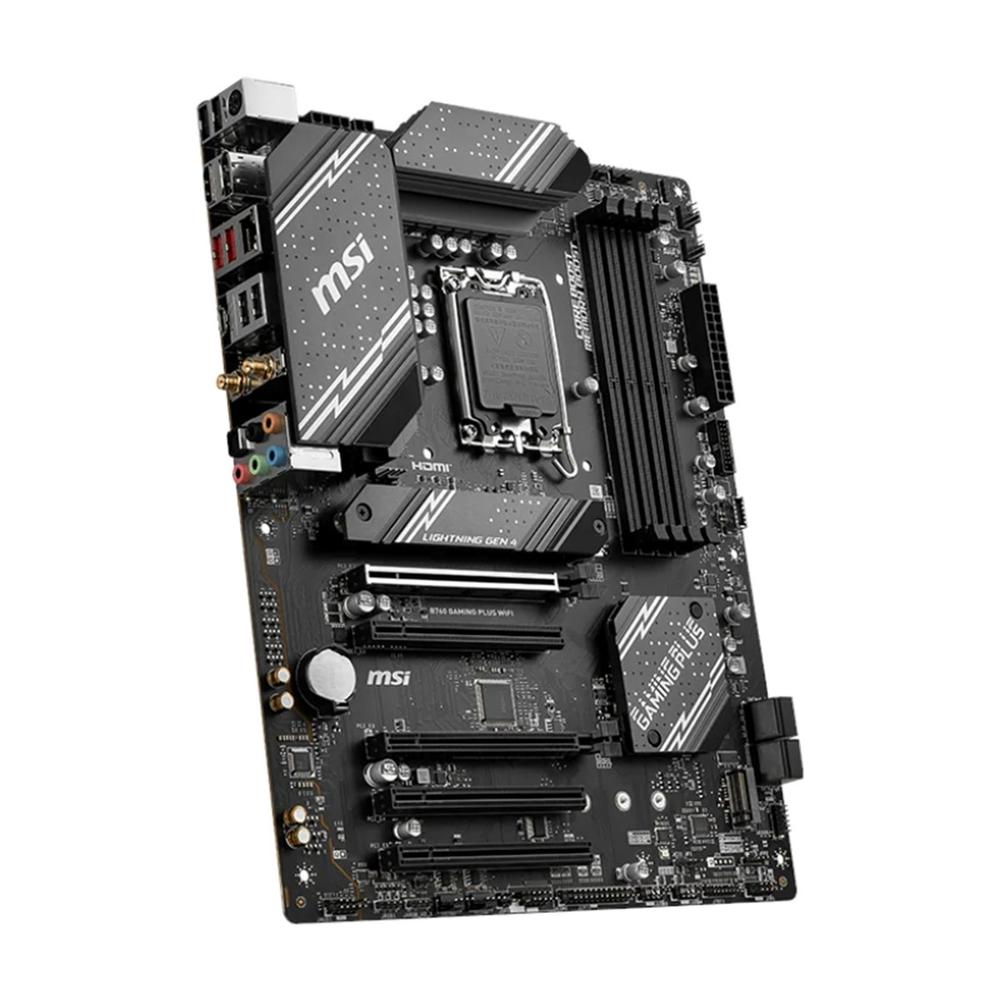 PLACA BASE MSI 1700 B760 GAMING PLUS WIFI ATX / 4 X DDR4 / 4 X SATA 6 / 4 X USB 2.0 / 2 X USB 3.2 / 1 X USB TIPO C
