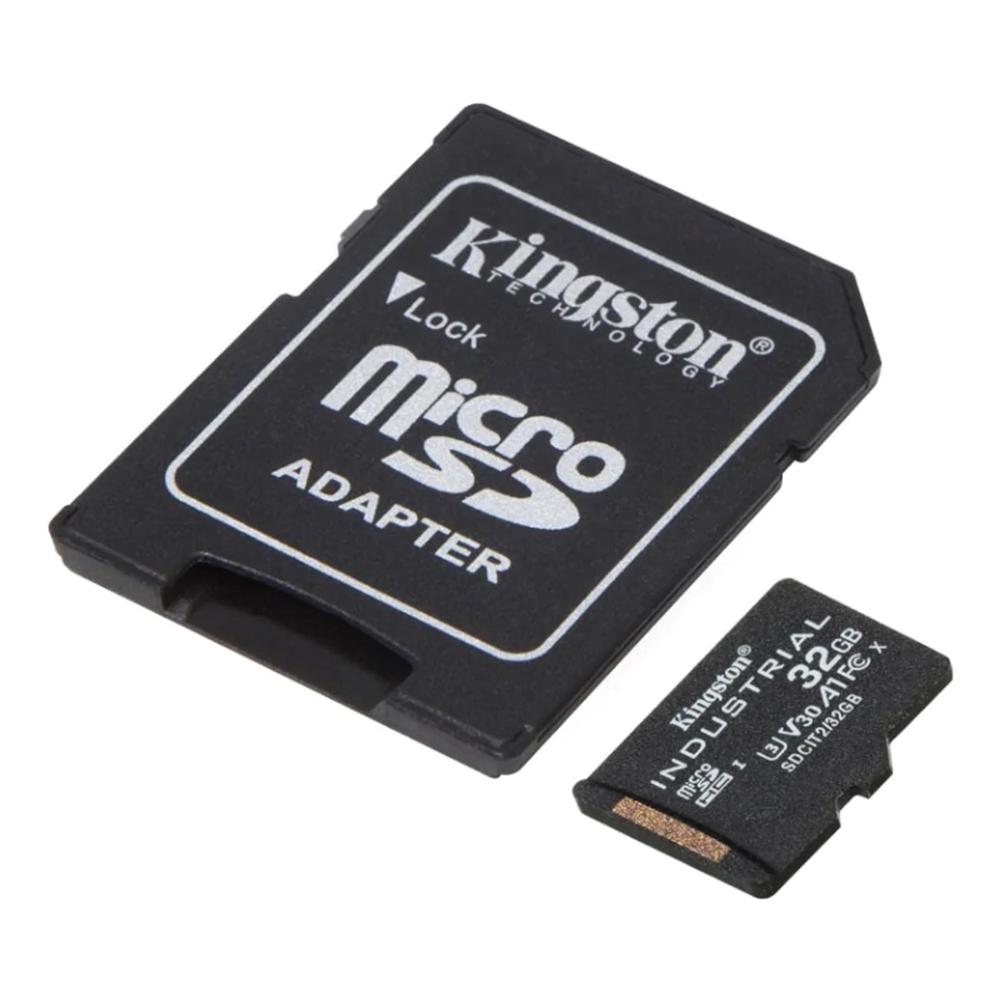 TARJETA MEMORIA MICRO SECURE DIGITAL SD HC 32GB KINGSTON INDUSTRIAL CLASE 10 UHS-I U3 + ADAPTADOR SD