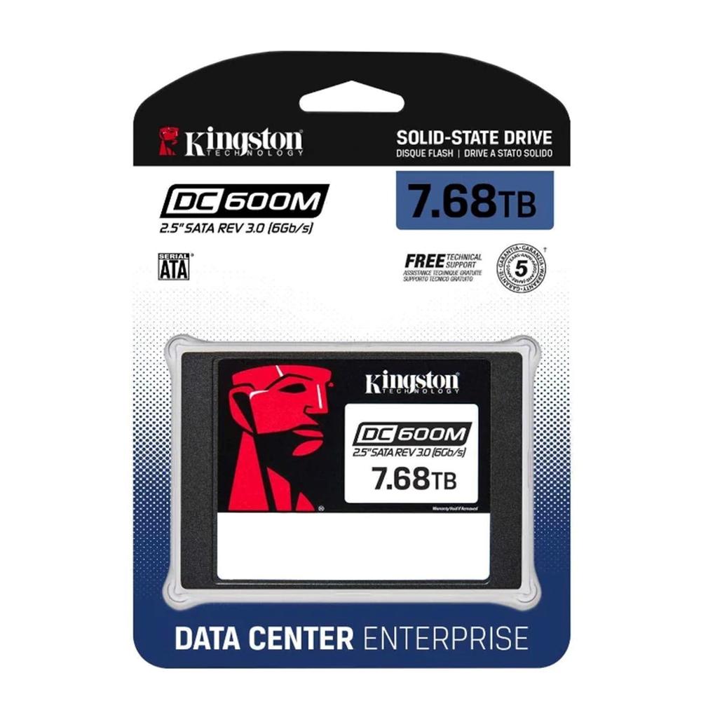 DISCO DURO INTERNO SOLIDO SSD KINGSTON DATA CENTER 600M 7.68TB 2.5" SATA 6GB/S