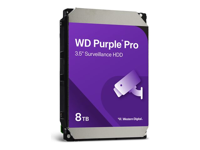 DISCO DURO INTERNO HDD WD WESTERN DIGITAL PURPLE PRO WD8002PURP 8TB 3.5" SATA 6GB/S 7200RPM 256MB