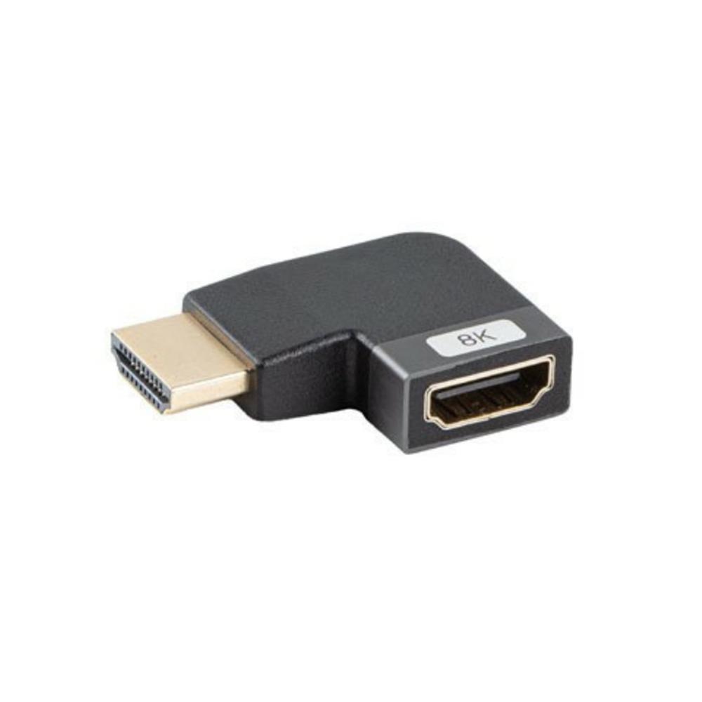 ADAPTADOR HDMI 8K LANBERG MACHO-HEMBRA ANGULO IZQUIERDA