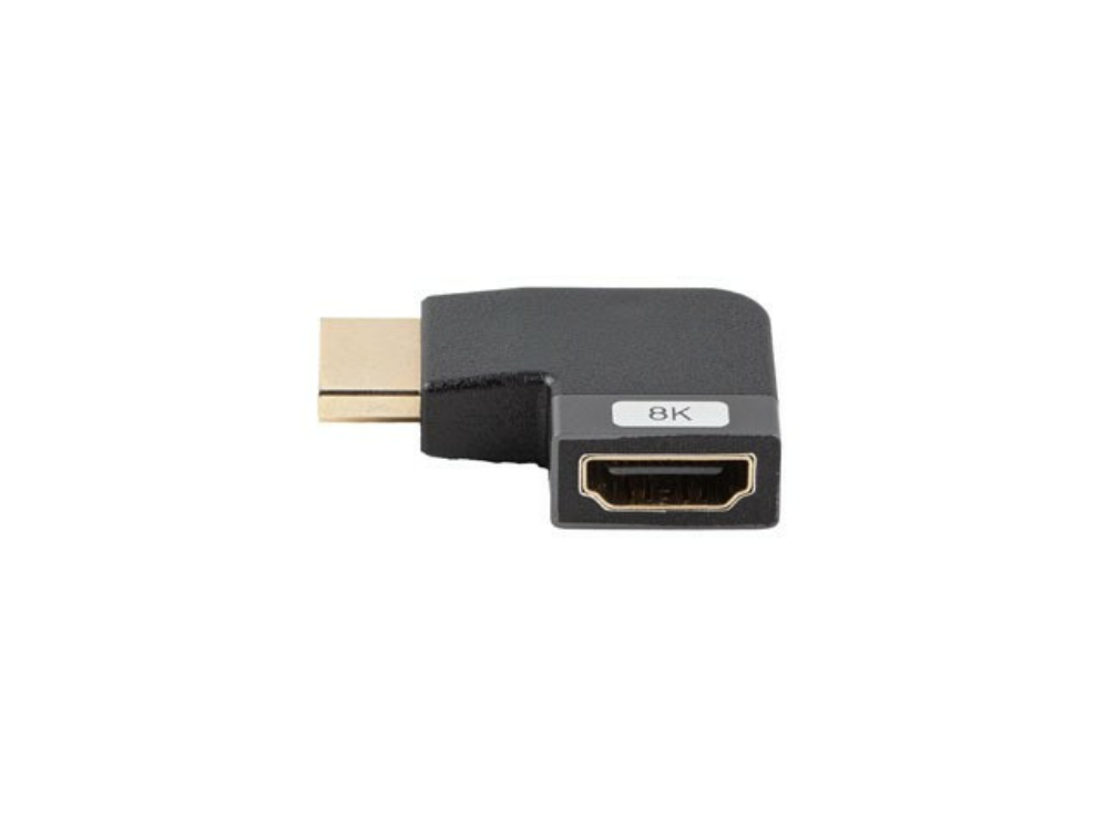 ADAPTADOR HDMI 8K LANBERG MACHO-HEMBRA ANGULO IZQUIERDA