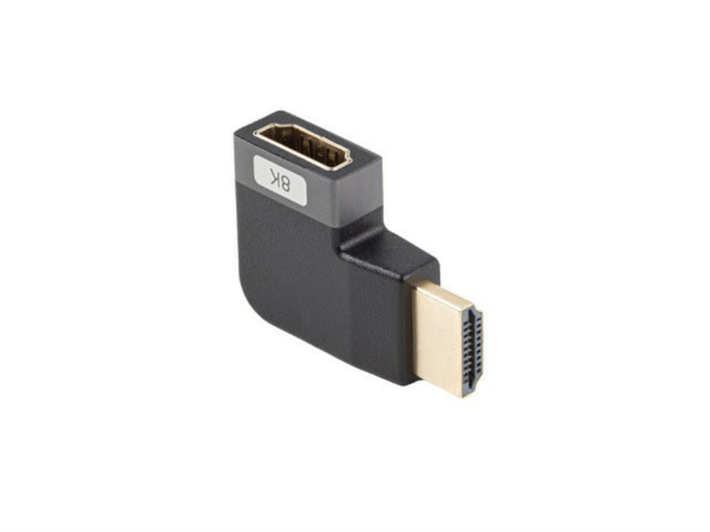 ADAPTADOR HDMI 8K LANBERG MACHO-HEMBRA ANGULO IZQUIERDA