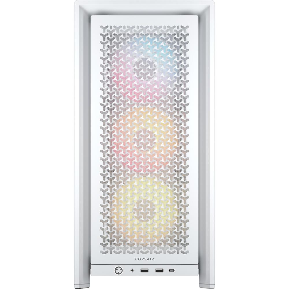CAJA ORDENADOR GAMING CORSAIR FRAME 4000D RS ATX ARGB CRISTAL TEMPLADO BLANCA