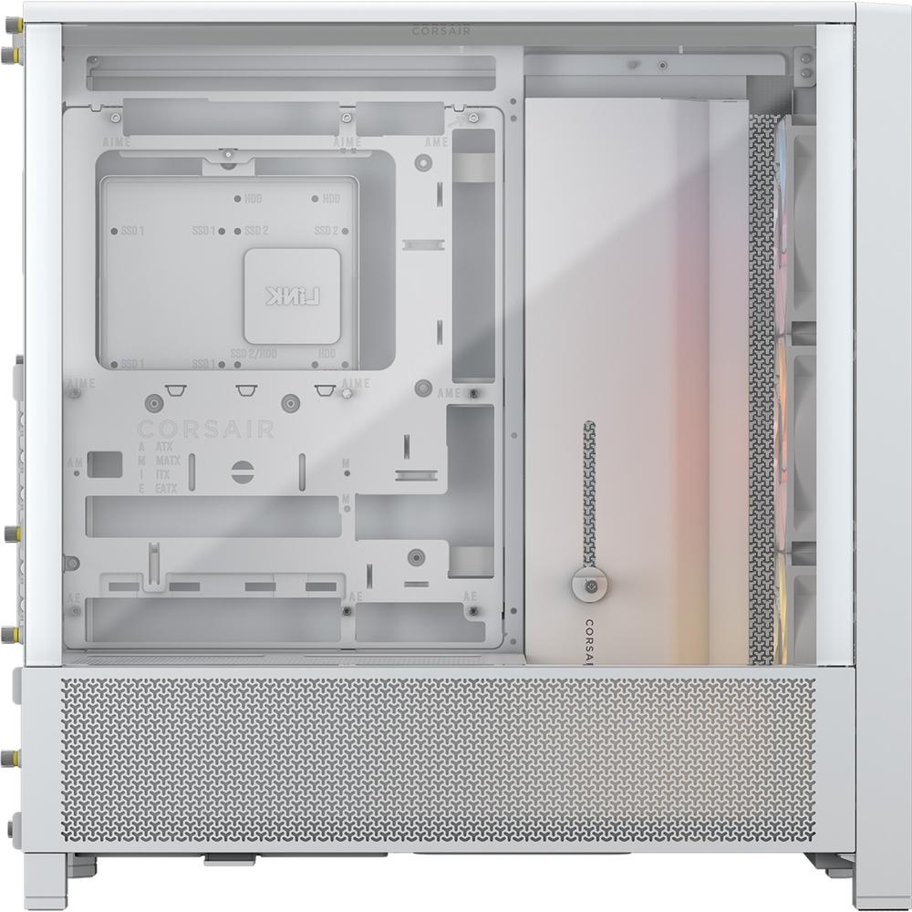 CAJA ORDENADOR GAMING CORSAIR FRAME 4000D RS ATX ARGB CRISTAL TEMPLADO BLANCA