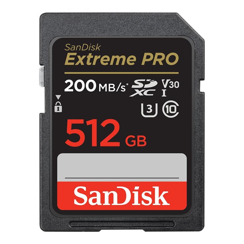 TARJETA MEMORIA SECURE DIGITAL SDXC 512GB SANDISK EXTREME PRO CLASE 10 UHS-I U3