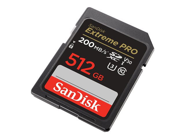 TARJETA MEMORIA SECURE DIGITAL SDXC 512GB SANDISK EXTREME PRO CLASE 10 UHS-I U3