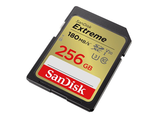 TARJETA MEMORIA SECURE DIGITAL SDXC 256GB SANDISK EXTREME CLASE 10 UHS-I U3